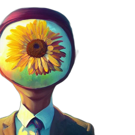 mask, flower, face, crown transparent PNG cut-out