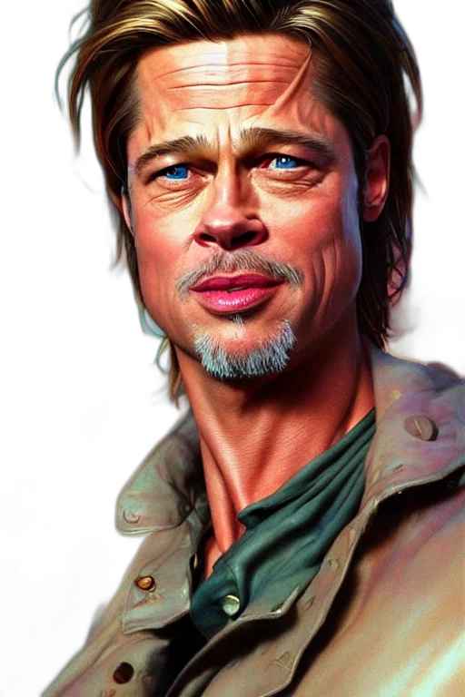 face, photorealistic, oil painting, watercolor transparent PNG cut-out