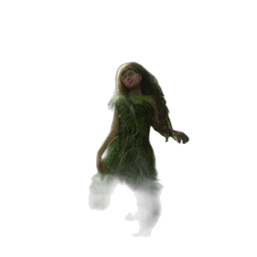 creature, dress, dragon, hair transparent PNG cut-out