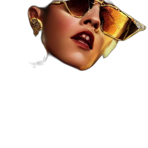 face, jewelry, crown, jacket transparent PNG cut-out