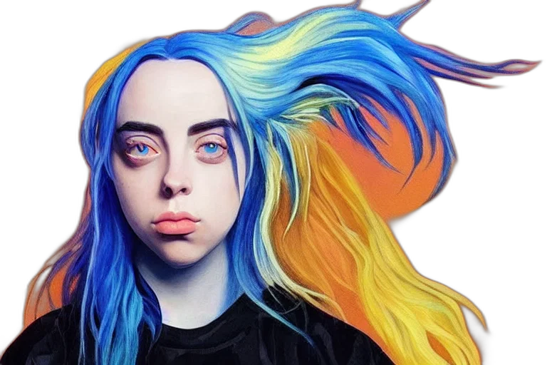 hair, face, creature, mask transparent PNG cut-out