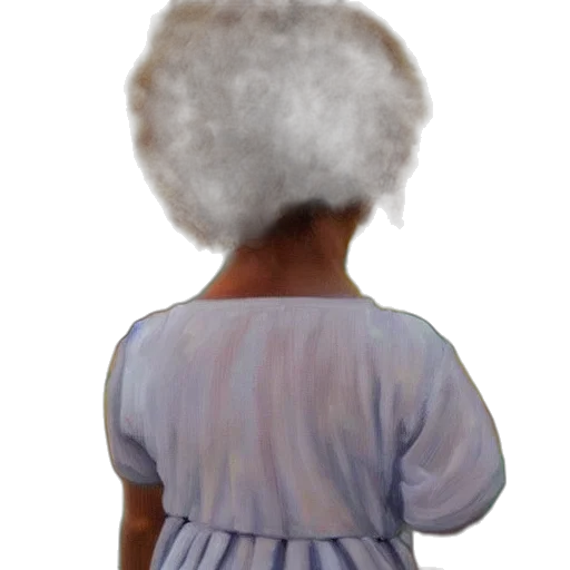 dress, hair, staff, face transparent PNG cut-out