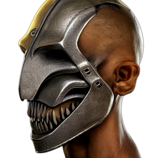 mask, face, creature, robot transparent PNG cut-out