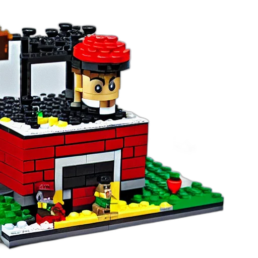 building, crown, hat, 3d render transparent PNG cut-out