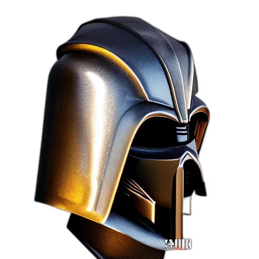 mask, crown, robot, 3d render transparent PNG cut-out