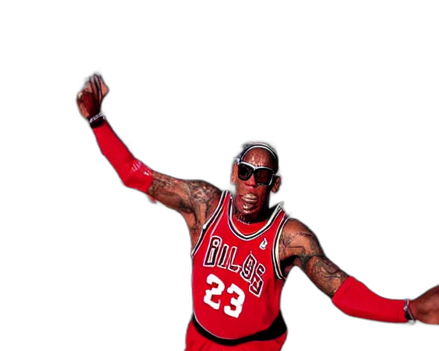 animal, 3d render, dennis, rodman transparent PNG cut-out