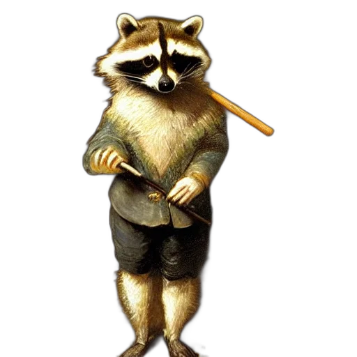 staff, animal, concept art, photorealistic transparent PNG cut-out