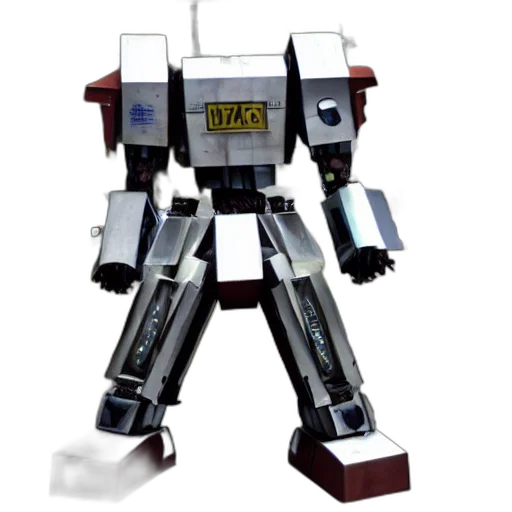 robot, weapon, staff, 3d render transparent PNG cut-out