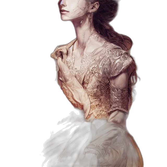dress, crown, jewelry, face transparent PNG cut-out