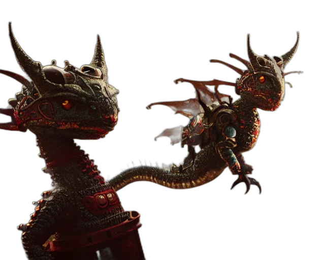 dragon, creature, staff, concept art transparent PNG cut-out