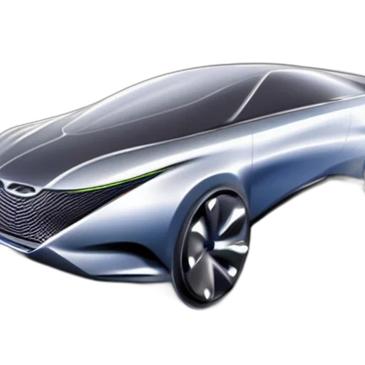 car, concept art, 3d render, photorealistic transparent PNG cut-out