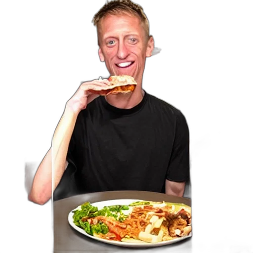 food, face, jacket, staff transparent PNG cut-out