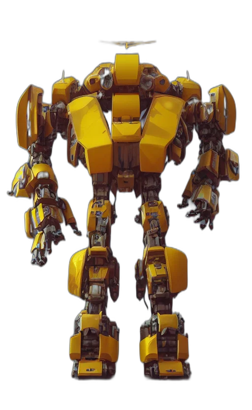 robot, weapon, concept art, 3d render transparent PNG cut-out