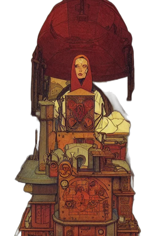 dress, furniture, crown, staff transparent PNG cut-out
