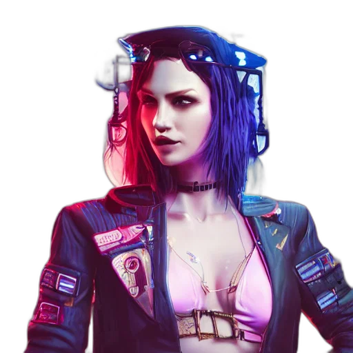 jacket, robot, cyberpunk, concept art transparent PNG cut-out