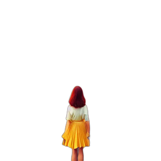dress, hair, robot, jacket transparent PNG cut-out