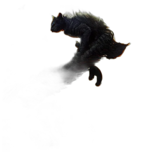 dragon, animal, creature, hair transparent PNG cut-out
