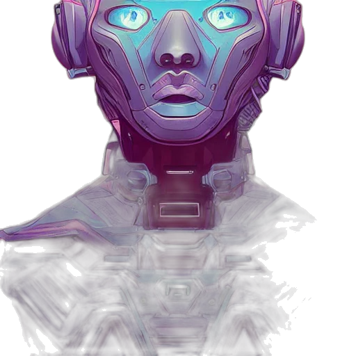 robot, face, mask, concept art transparent PNG cut-out