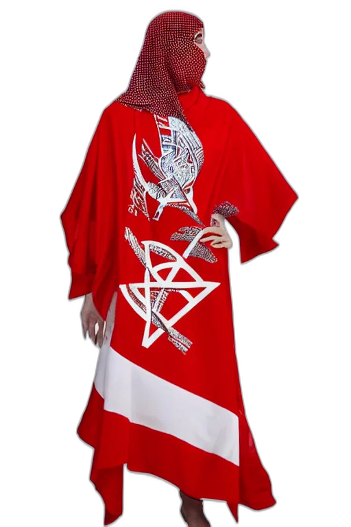 dress, jacket, dragon, 3d render transparent PNG cut-out