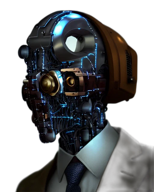 robot, mask, face, staff transparent PNG cut-out