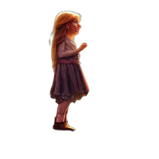 dress, hat, staff, face transparent PNG cut-out