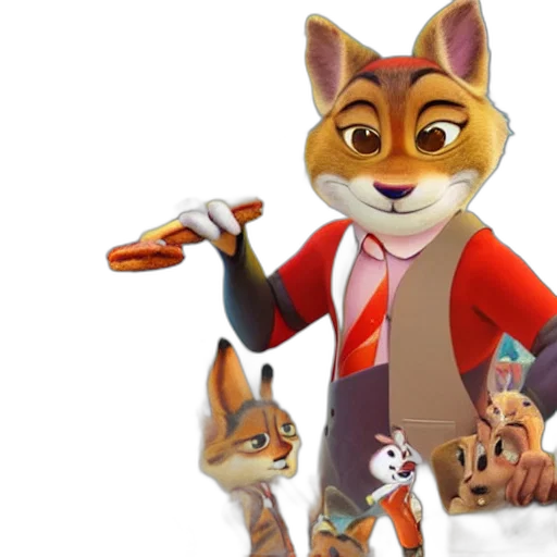 staff, animal, concept art, 3d render transparent PNG cut-out