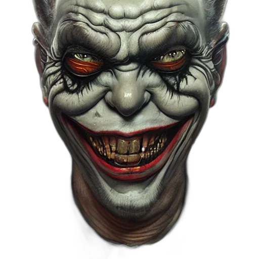 face, mask, creature, photorealistic transparent PNG cut-out