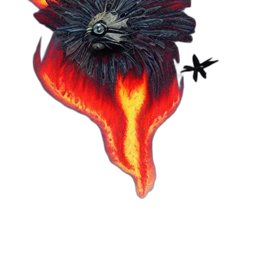 dragon, crown, mask, hair transparent PNG cut-out