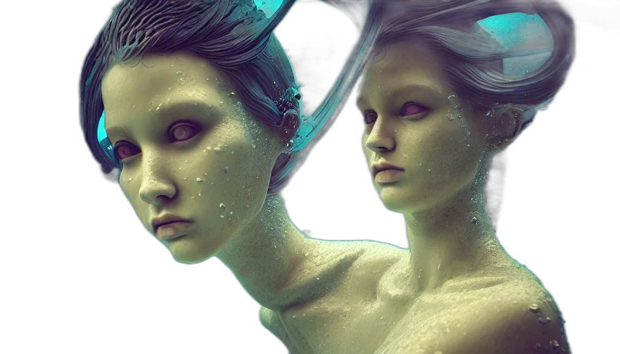 mask, fantasy art, concept art, photorealistic transparent PNG cut-out