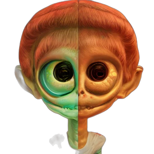 mask, face, creature, staff transparent PNG cut-out