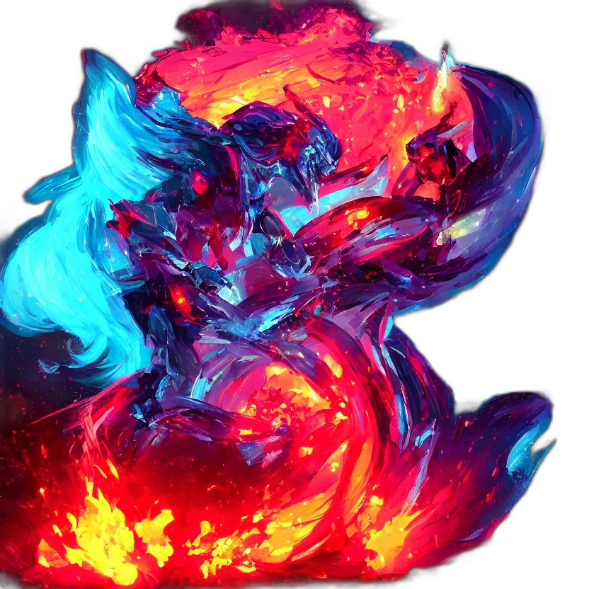 dragon, mask, face, hair transparent PNG cut-out