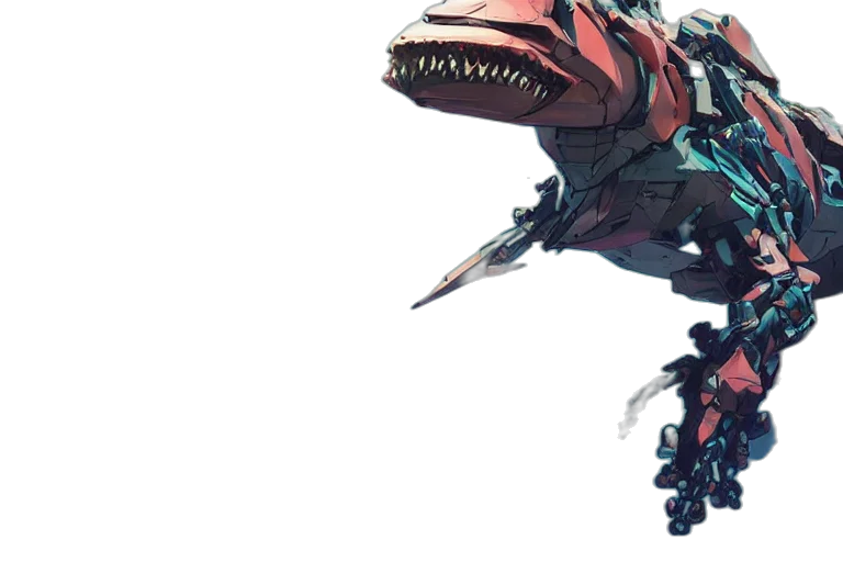 dragon, weapon, robot, creature transparent PNG cut-out