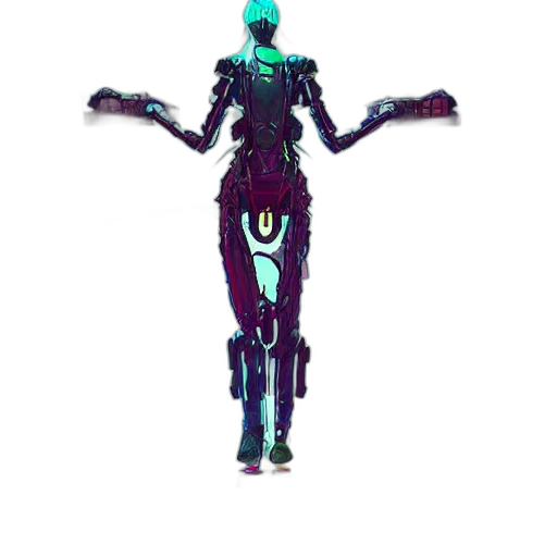 robot, staff, creature, weapon transparent PNG cut-out