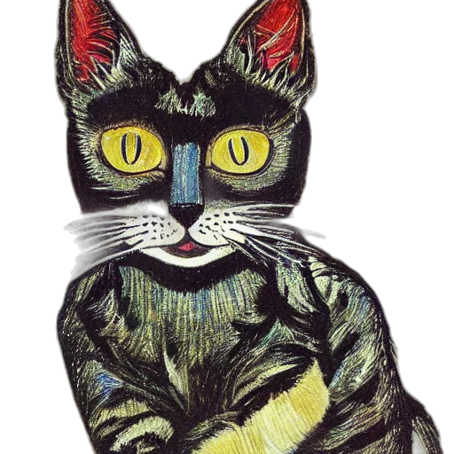 animal, staff, watercolor, photorealistic transparent PNG cut-out