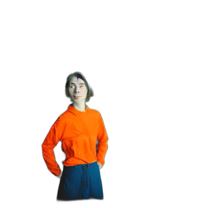 dress, jacket, staff, robot transparent PNG cut-out