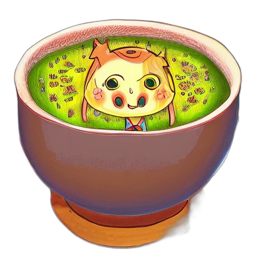 food, 3d render, pixel art, concept art transparent PNG cut-out
