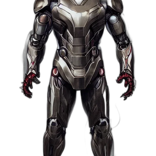 robot, concept art, comic book art, 3d render transparent PNG cut-out