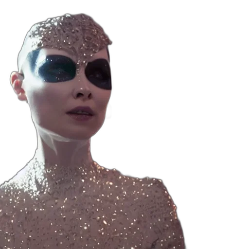 robot, mask, jewelry, cyberpunk transparent PNG cut-out