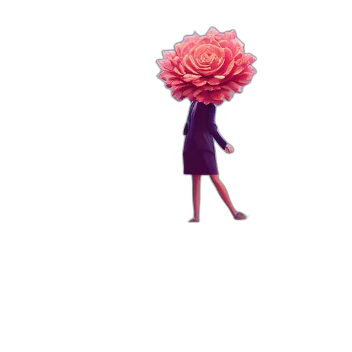 flower, umbrella, dress, crown transparent PNG cut-out