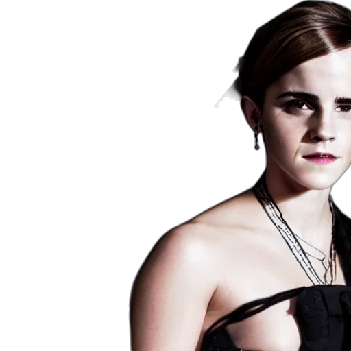 photorealistic, emma, watson, bound transparent PNG cut-out