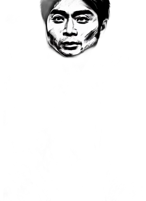 face, mask, hair, creature transparent PNG cut-out