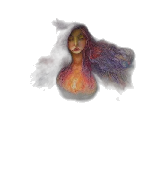 face, mask, hair, dress transparent PNG cut-out