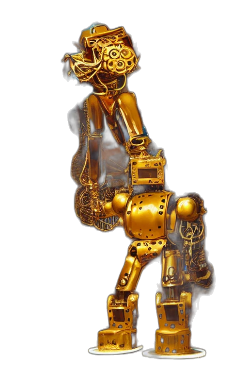 jewelry, staff, robot, crown transparent PNG cut-out