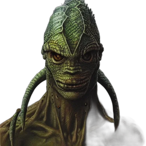 creature, mask, face, staff transparent PNG cut-out