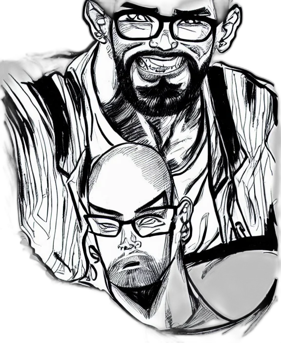 comic book art, cartoon, concept art, pencil sketch transparent PNG cut-out