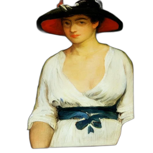 hat, dress, jewelry, staff transparent PNG cut-out