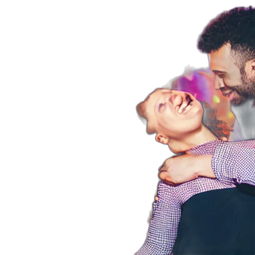 outer space, cute, couple, doing transparent PNG cut-out