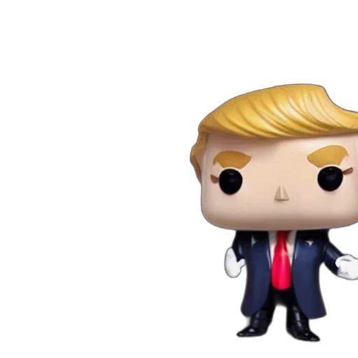 3d render, cartoon, donald, trump transparent PNG cut-out