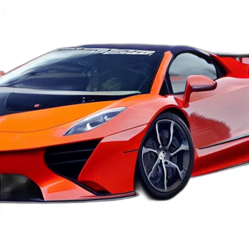 car, weapon, 3d render, photorealistic transparent PNG cut-out