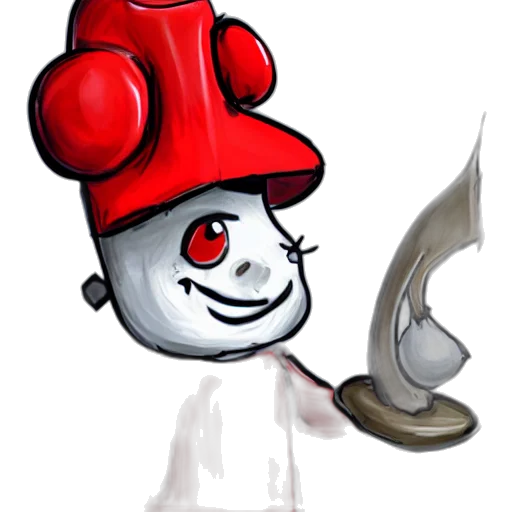 staff, robot, weapon, hat transparent PNG cut-out